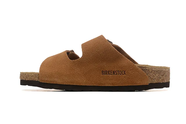 Birkenstock Arizona Sandales casuales en daim tan 5