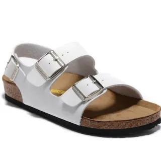 Birkenstock Arizona White Two-Strap Casual Sandals