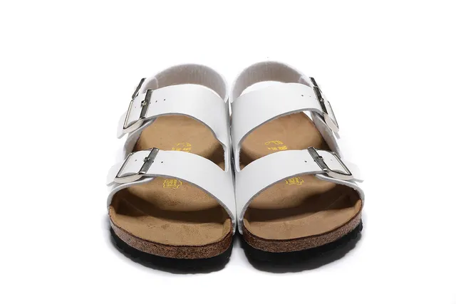 Birkenstock Arizona White Duas tiras Sandálias casual 5