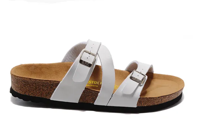 Birkenstock Arizona Sandales Casuales Blanches à Deux Brides 4