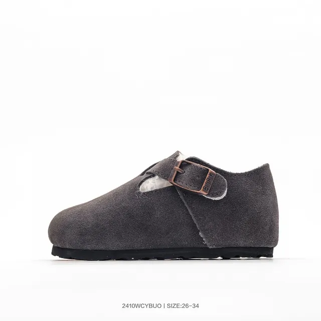 Birkenstock Boston Chaussures Mary Jane en daim doublé de peau de mouton 6