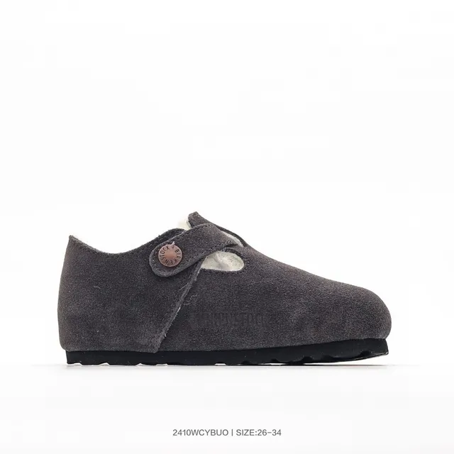 Birkenstock Boston Chaussures Mary Jane en daim doublé de peau de mouton 7