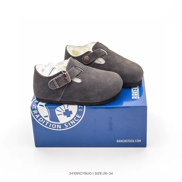 Birkenstock Boston Chaussures Mary Jane en daim doublé de peau de mouton 11