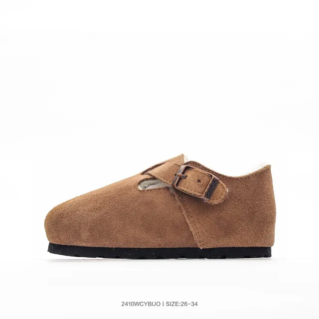 Birkenstock Boston Chaussures Mary Jane en daim doublé de peau de mouton 12