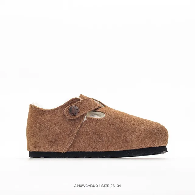 Birkenstock Boston Chaussures Mary Jane en daim doublé de peau de mouton 13