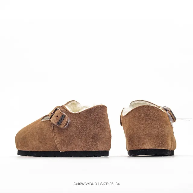 Birkenstock Boston Chaussures Mary Jane en daim doublé de peau de mouton 15