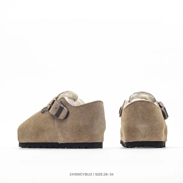 Birkenstock Boston Chaussures Mary Jane en daim doublé de peau de mouton 21