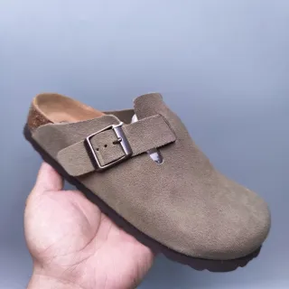 Birkenstock Boston সুয়েড টপু বন্ধ টো ক্লগ