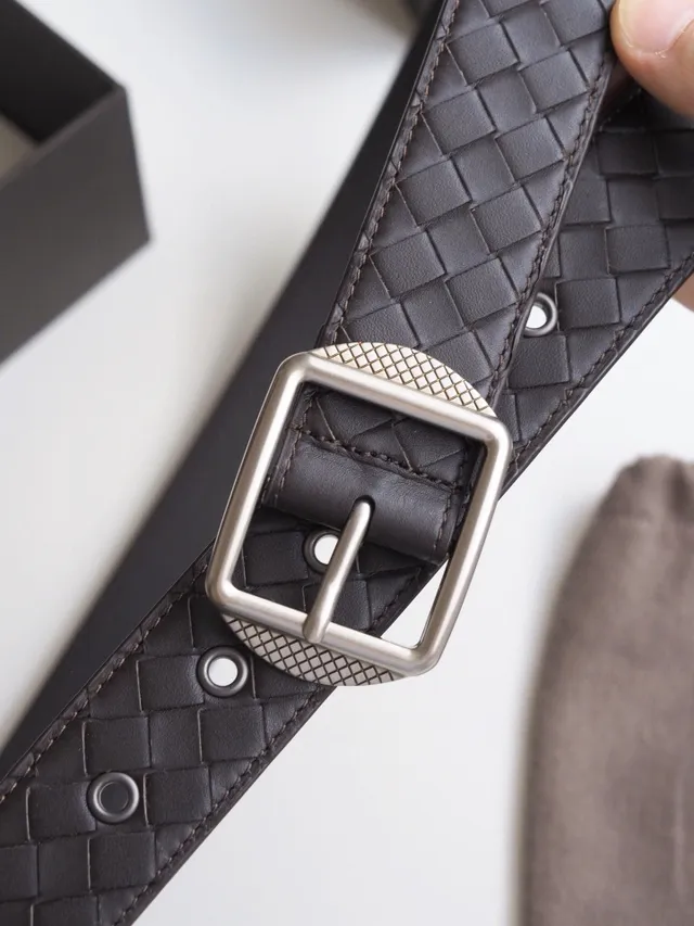 Bottega Veneta Andiamo Intrecciato Ceinture en cuir tressé 3