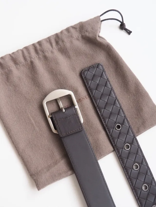 Bottega Veneta Andiamo Intrecciato Ceinture en cuir tressé 5