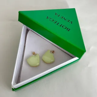 Bottega Veneta Asymmetrical Teardrop Stud Earrings
