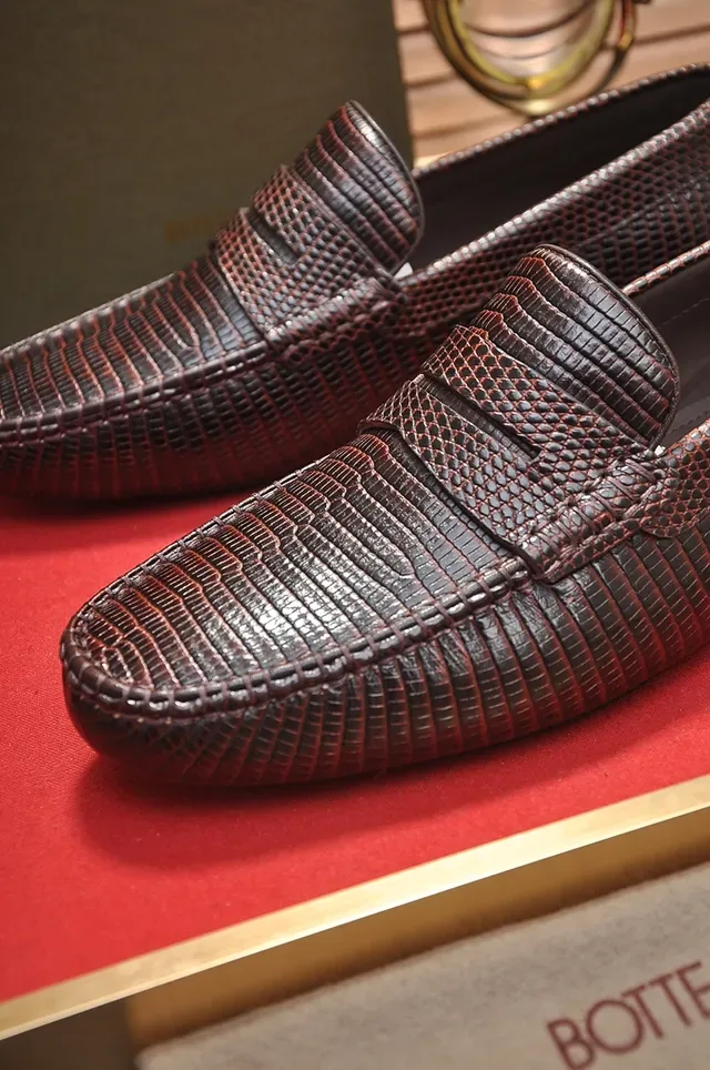 Bottega Veneta Marron Rouge Intrecciato Texturé Bride Penny Mocassin 2