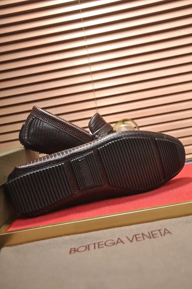 Bottega Veneta Marron Rouge Intrecciato Texturé Bride Penny Mocassin 3