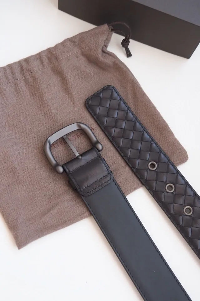Bottega Veneta Cinto Cassette Intrecciato de Couro 7