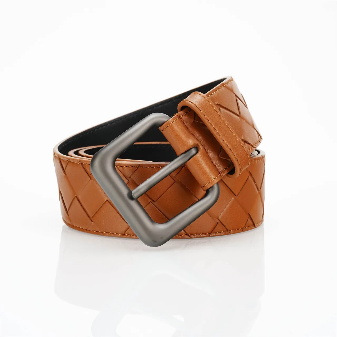 Bottega Veneta Intrecciato Ceinture en cuir tissé 4