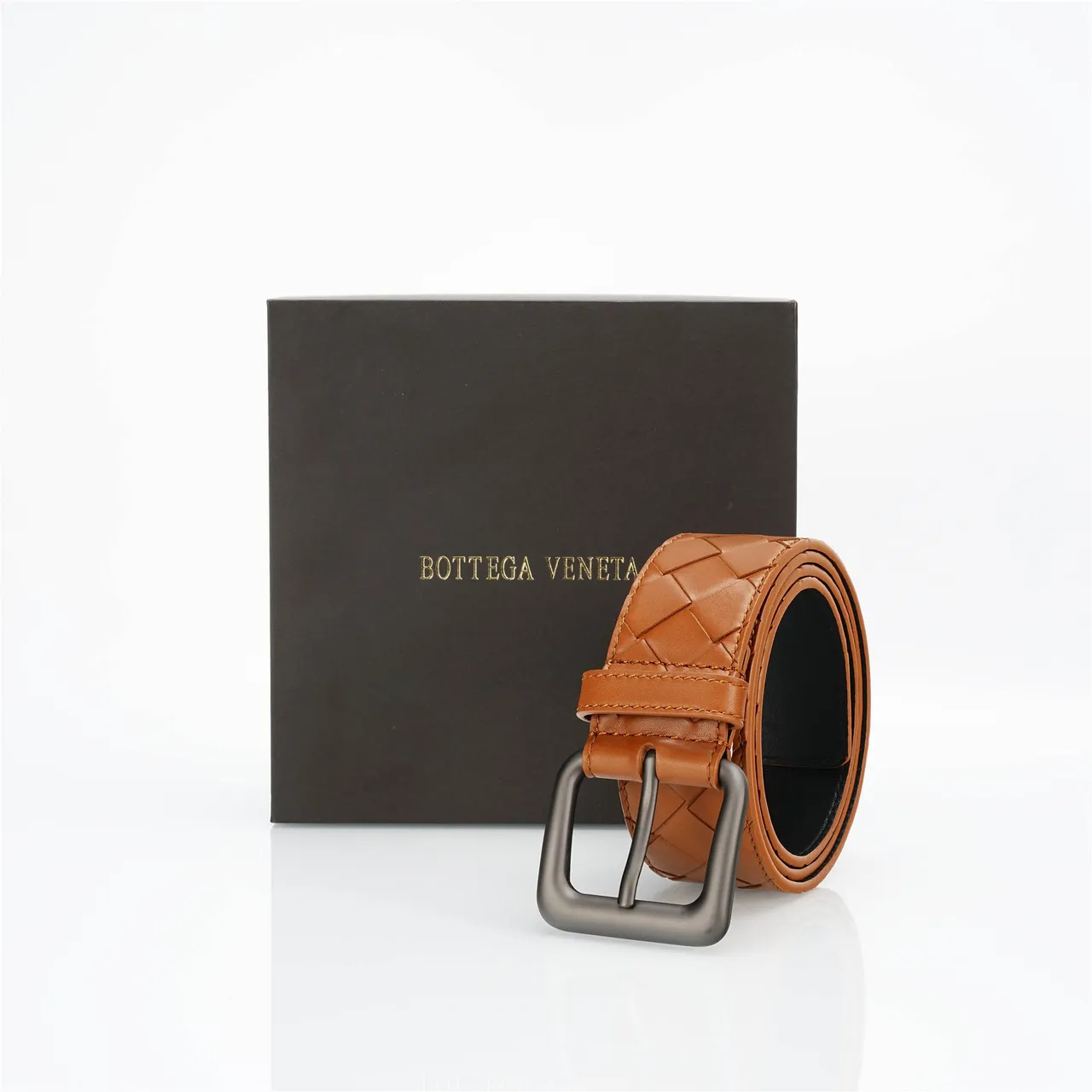 Bottega Veneta Intrecciato Ceinture en cuir tissé 6