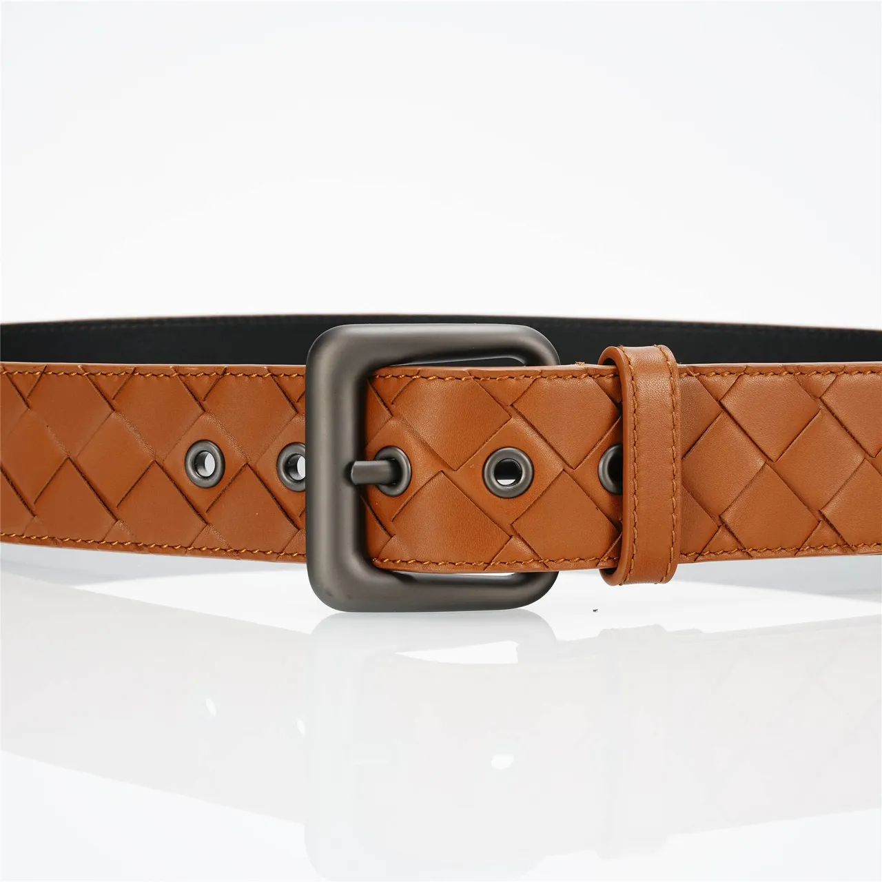 Bottega Veneta Intrecciato Ceinture en cuir tissé 8