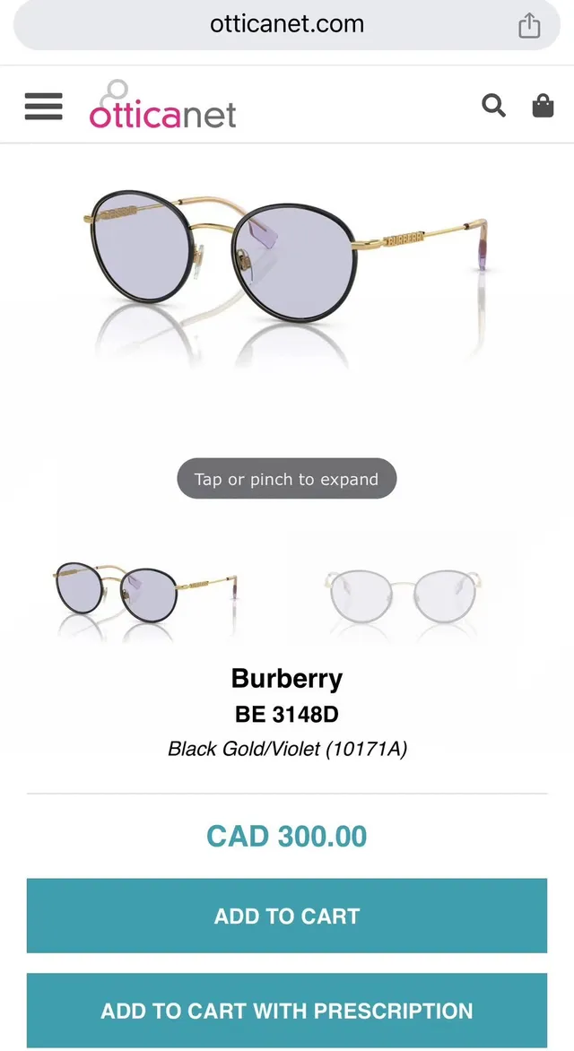 Burberry Black Gold Round Frame Temples Sunglasses 2