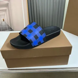 Burberry গিংহাম চেক স্লাইড স্লিপার