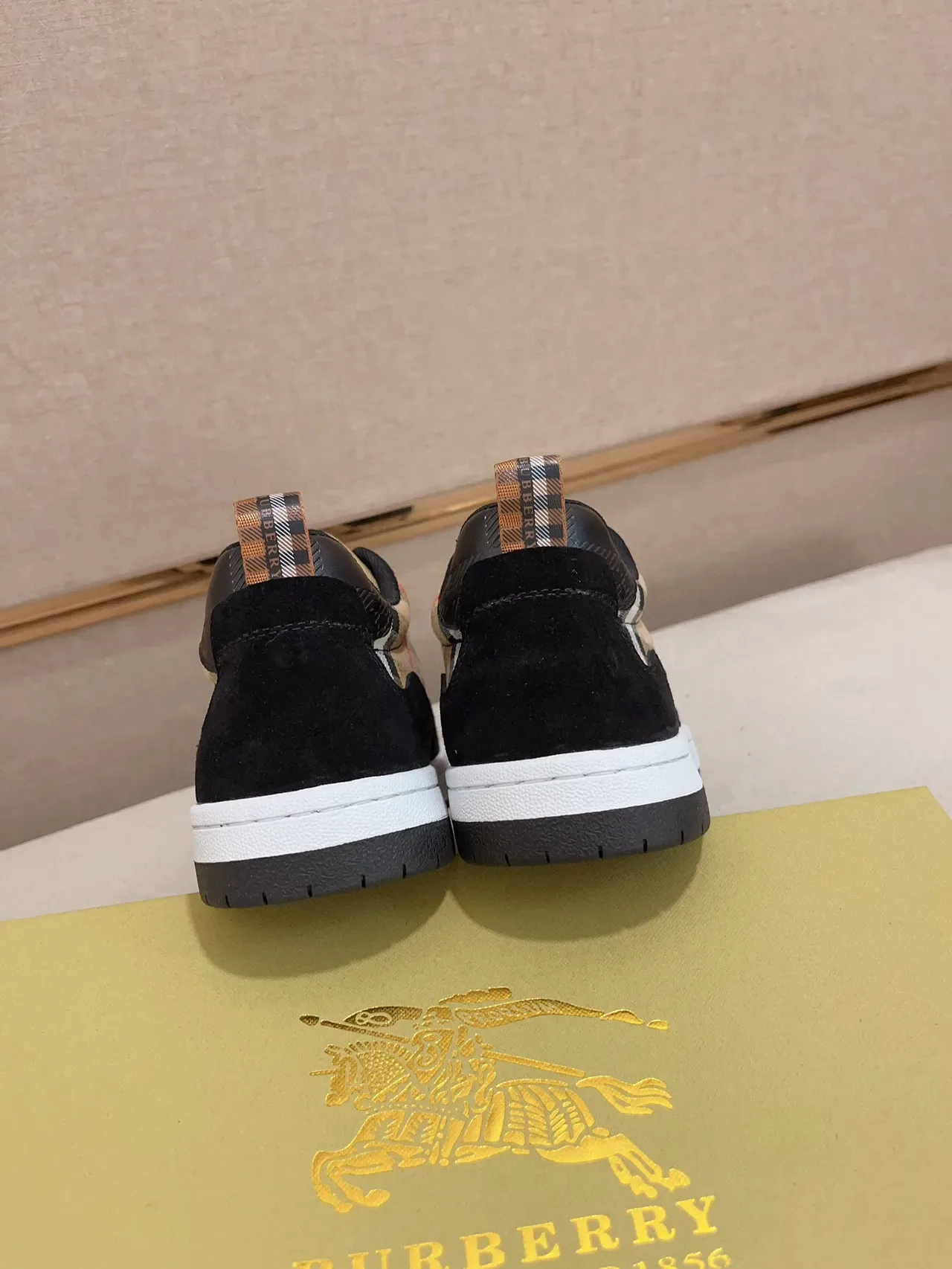 Burberry House Check Suede and Fabric Low-Top Lifestyle Sneaker 9
