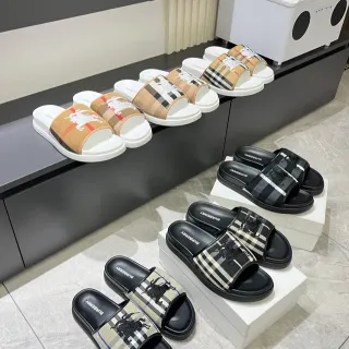 Burberry Knight Check Slide Slippers