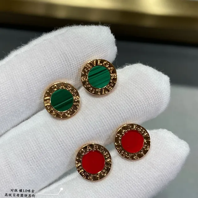 Bvlgari B.zero1 Circular Engraved Logo Stud Earrings 6