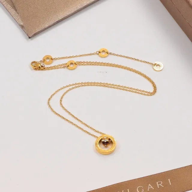 Bvlgari B.zero1 Rotating Double-Ring Pendant Necklace 3