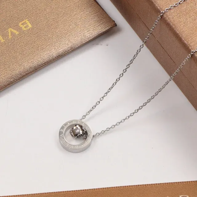 Bvlgari B.zero1 Rotating Double-Ring Pendant Necklace 4