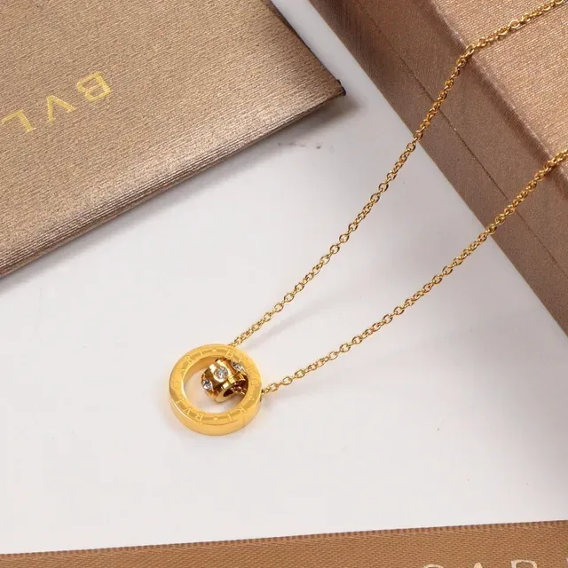 Bvlgari B.zero1 Rotating Double-Ring Pendant Necklace 5