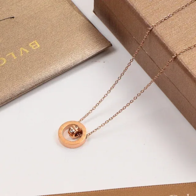 Bvlgari B.zero1 Rotating Double-Ring Pendant Necklace 6