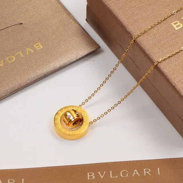 Bvlgari B.zero1 Rotating Double-Ring Pendant Necklace 8