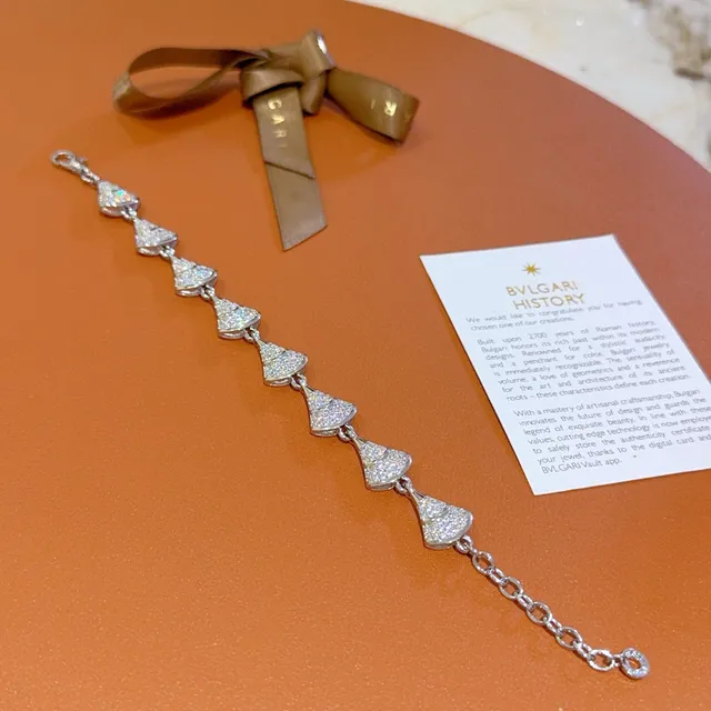Bvlgari Divas’ Dream Fan-Link Silver-Tone Bracelet 4