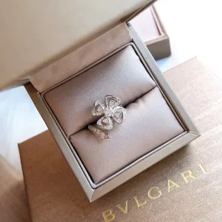 Bvlgari Fiorever Floral Pavé Diamond Ring