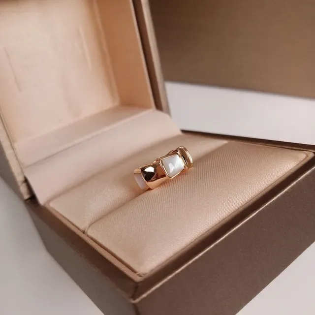 Bvlgari Geometric Faceted Rose Gold Mother-of-Pearl Necklace 4