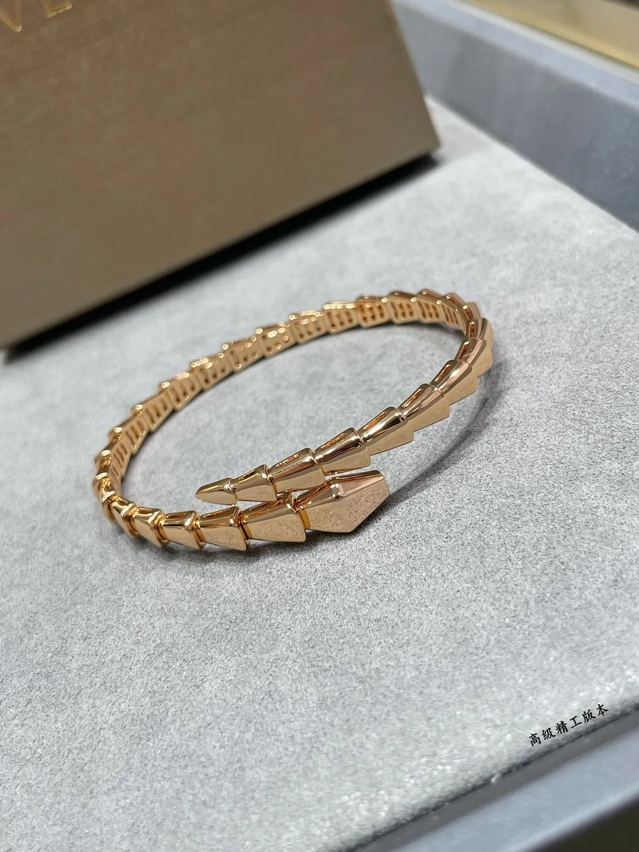 Bvlgari Serpenti Argent Or Articulé Serpent Tubogas Construction Bracelet 6