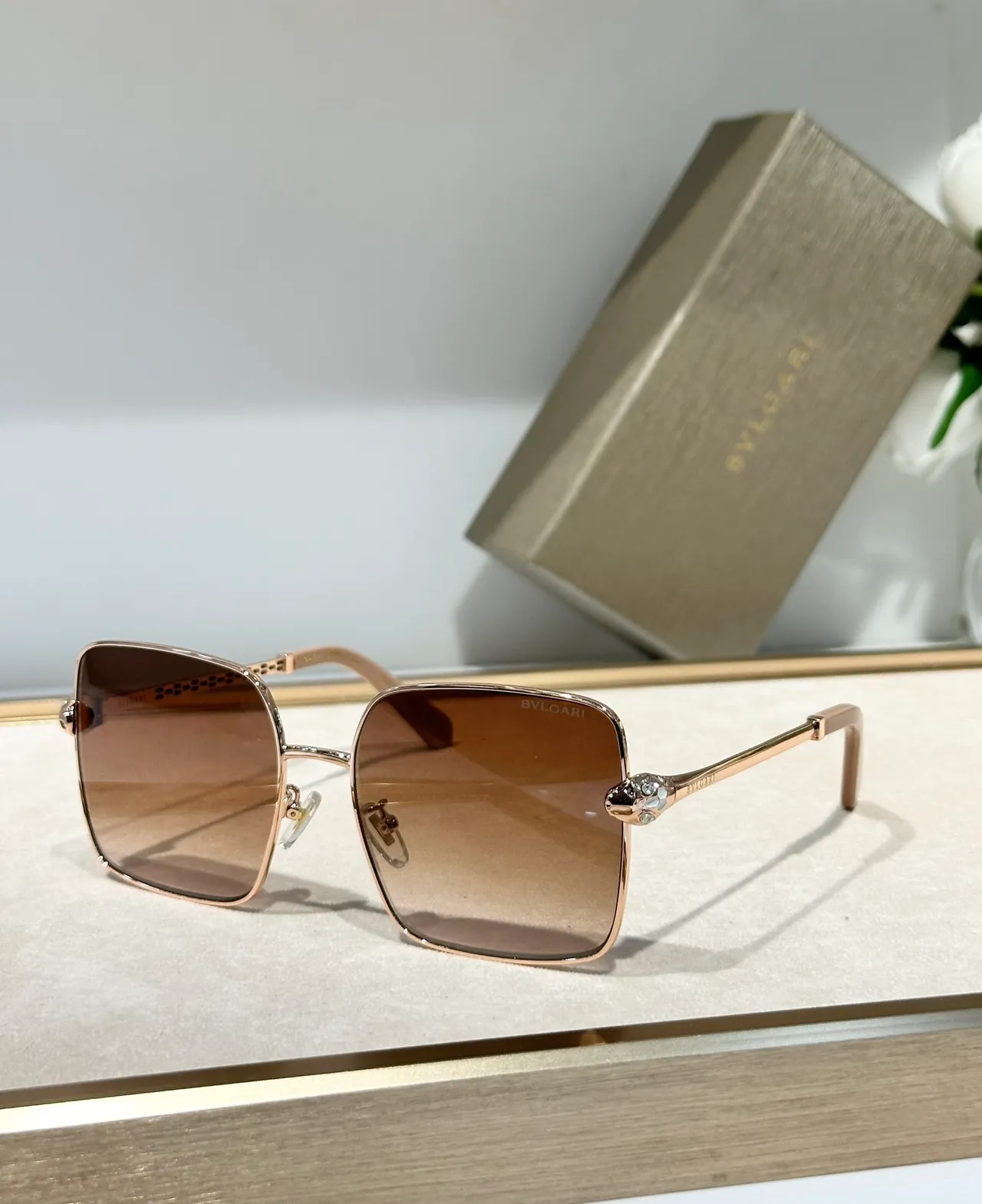 Bvlgari Serpenti Square Gradient Lens Sunglasses 5