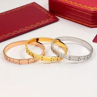 Cartier Juste un Clou Bracelet Rose Gold Yellow Gold Silver Tone Bracelets