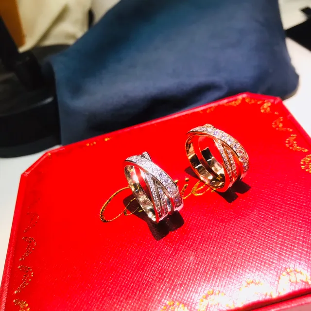 Cartier Juste un Clou Double Interlocking Pavé Ring 4