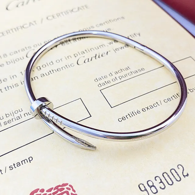 Cartier Juste un Clou Pulsera Oro Plata Motivo de Cabeza de Clavo Tubular 3