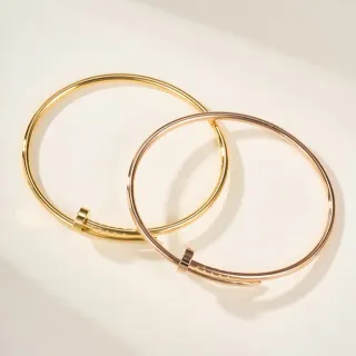 Cartier Juste un Clou सोने की पतली हूप स्क्रू हेड क्लोजर कंगन