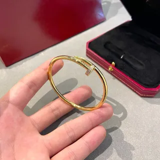 Cartier Juste un Clou Small Model Pavé Diamond Yellow Gold Bracelet