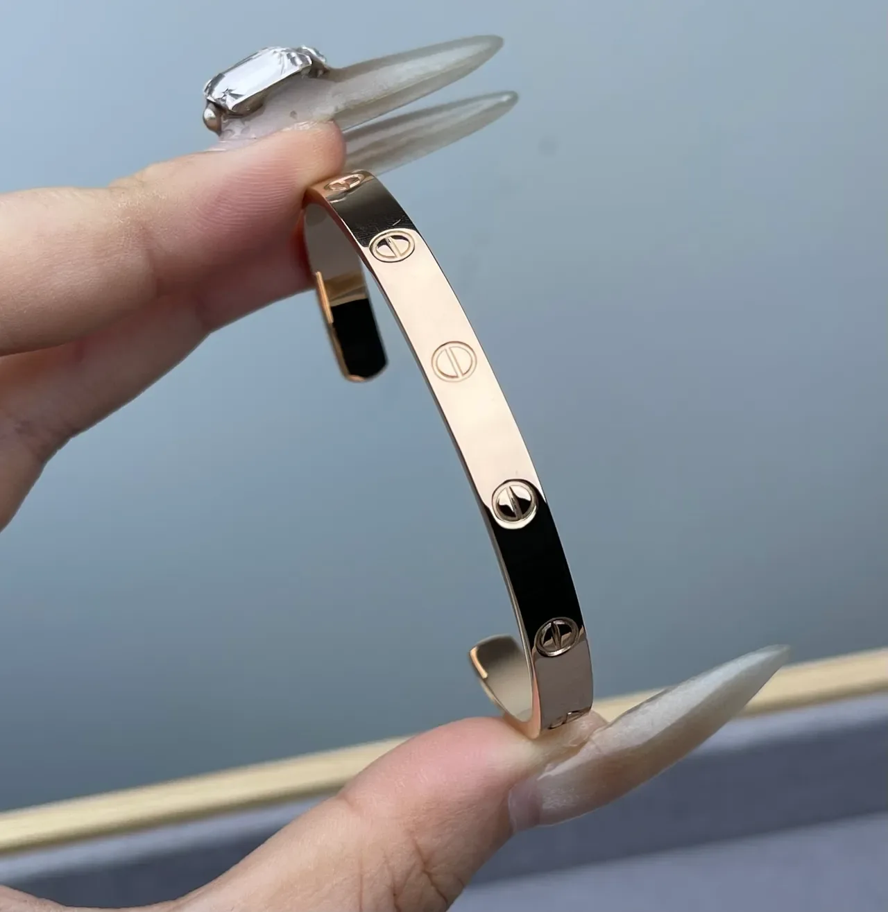 Cartier Love Bracelet Argent Or Rose Or Jaune Émail Noir Bracelets 4