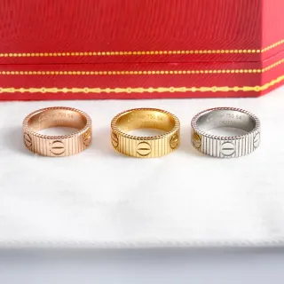 Cartier Love Ring Rose Gold Yellow Gold White Gold Rings