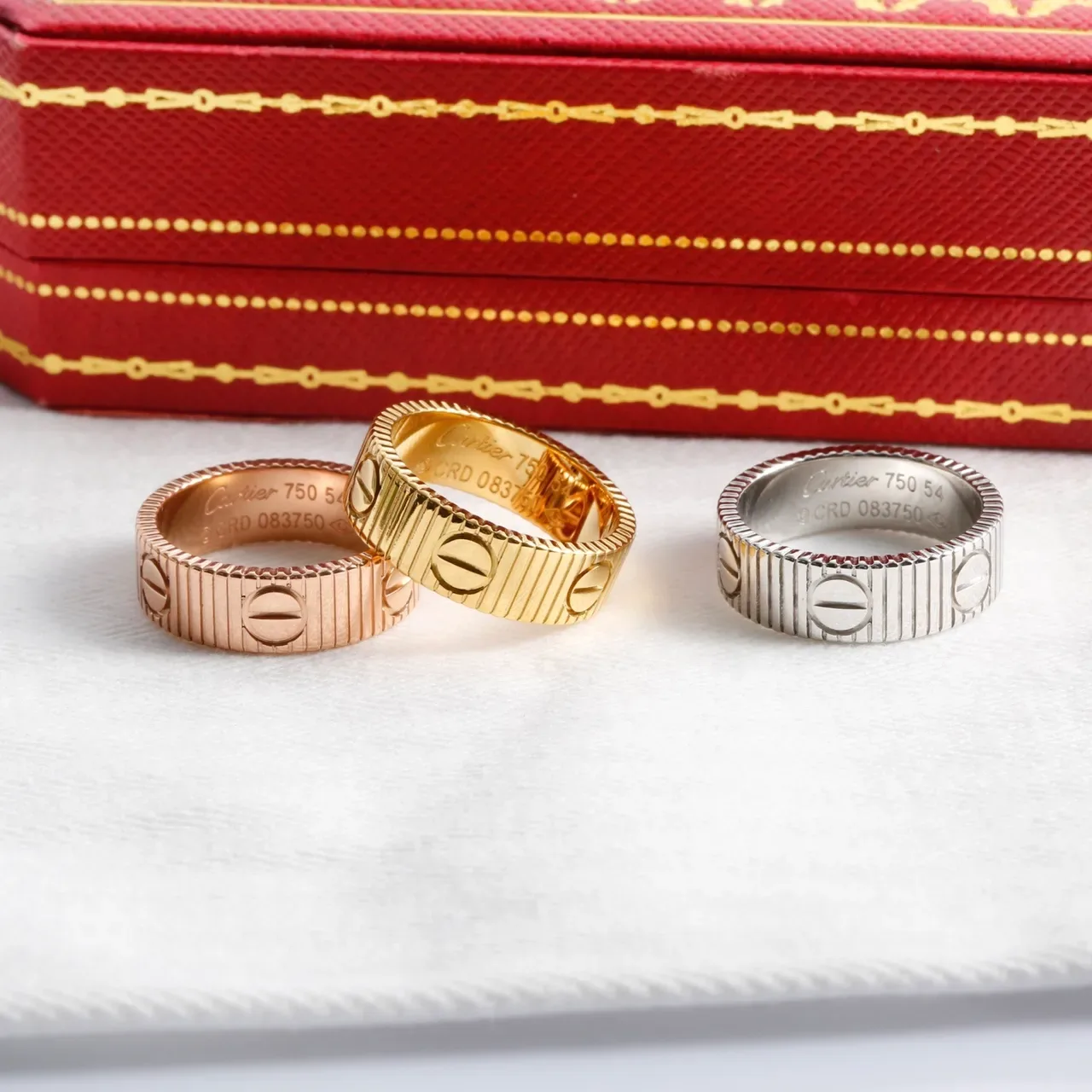 خاتم Cartier Love ذهب وردي أصفر أبيض 5