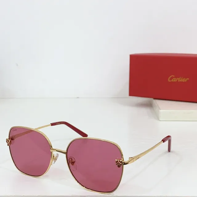Cartier Panthère Lunettes de Soleil Bisagra Panthère Dorée 5