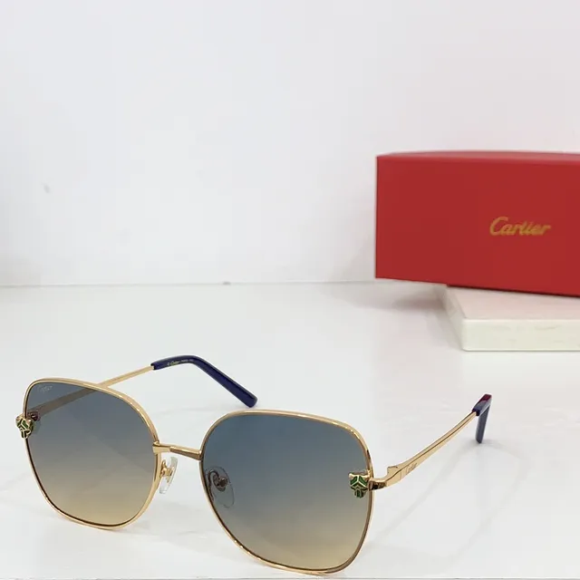 Cartier Panthère Lunettes de Soleil Bisagra Panthère Dorée 9