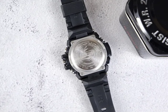 Casio Black Blue Rugged Stainless Steel Case Resin Strap Watch 2