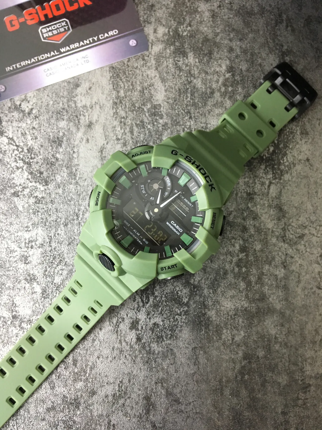 Casio G-Shock GA-100 Vert Olive Montre Sportive 5