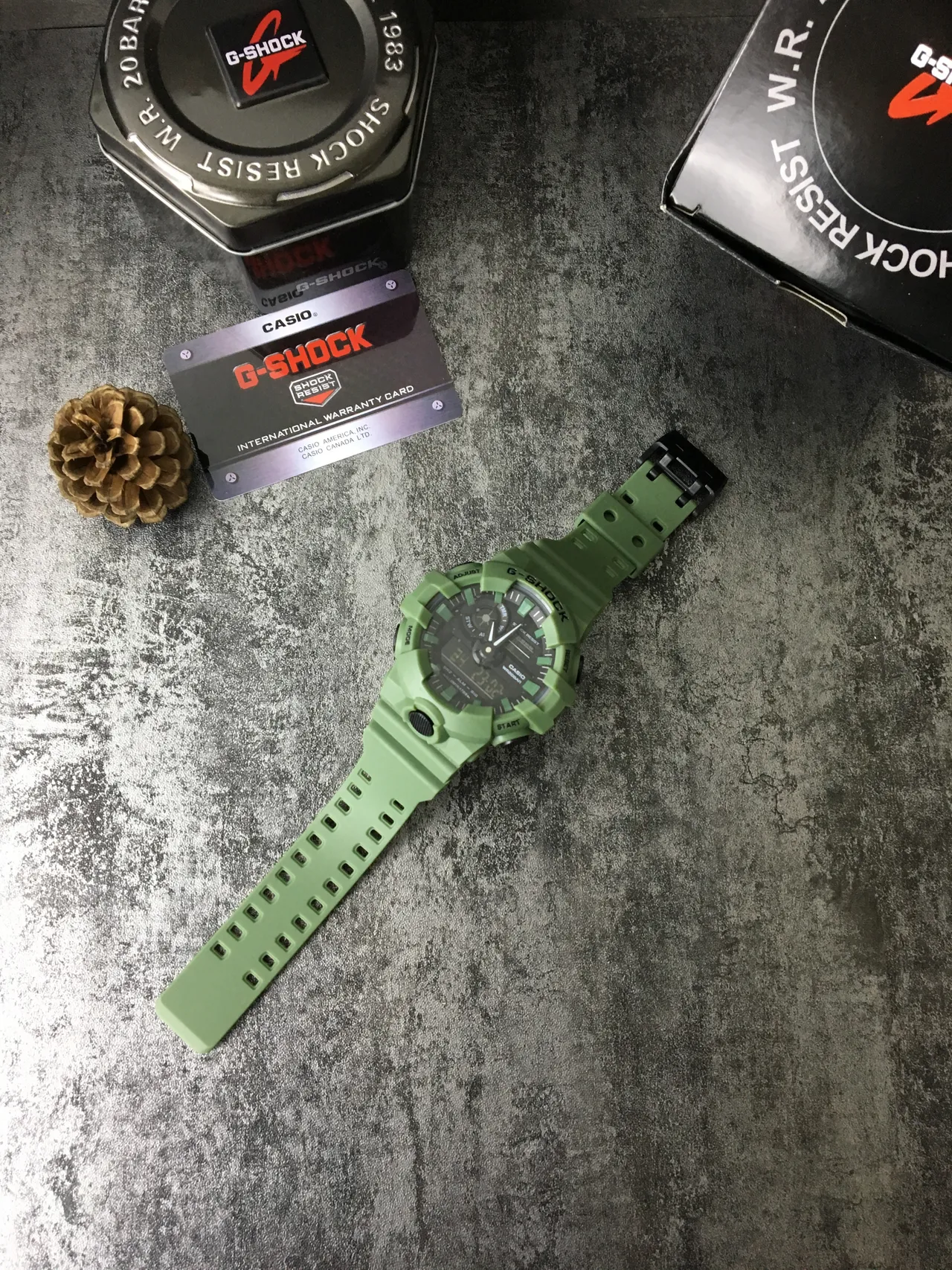 Casio G-Shock GA-100 Vert Olive Montre Sportive 6
