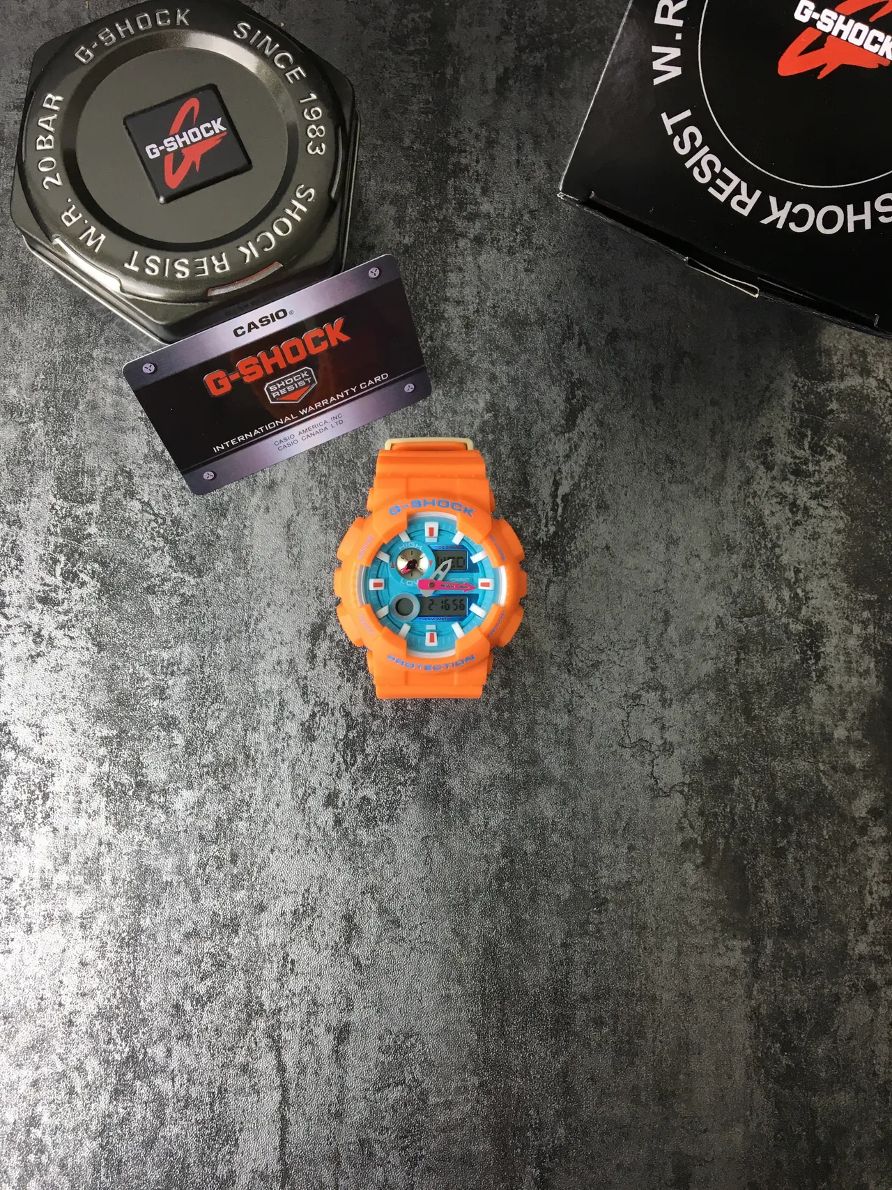 Casio G-Shock GA-110 Orange et Turquoise Montre Sportive 3